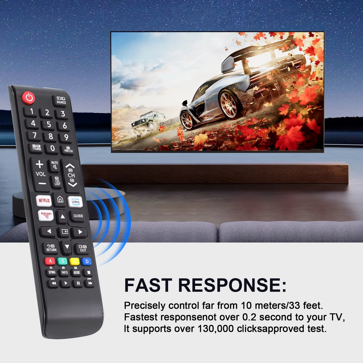 Universal Remote for All Samsung TV Remote BN59-01315J Replacement for All Samsung LCD LED HDTV 3D Smart TVs with Hulu Netflix