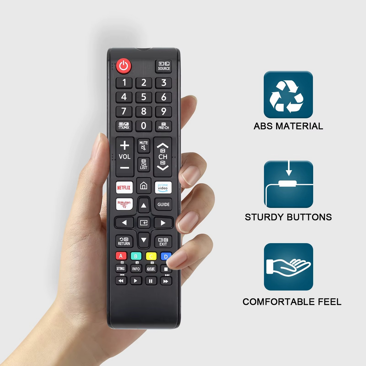 Universal Remote for All Samsung TV Remote BN59-01315J Replacement for All Samsung LCD LED HDTV 3D Smart TVs with Hulu Netflix